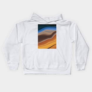 Orange Evening Sky Kids Hoodie